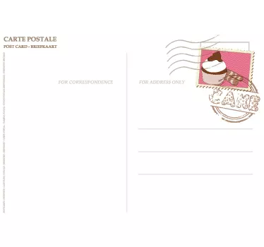 Tableau blanc adhésif carte postale - TenStickers