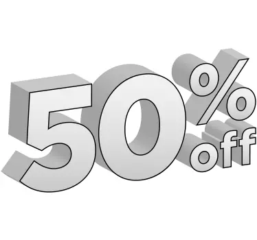 Sticker soldes vitrine de promotions - TenStickers