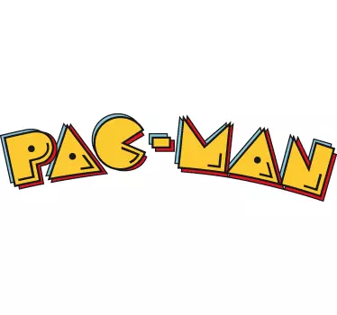 Sticker logo Pacman - TenStickers