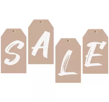 Sticker soldes étiquettes suspendues de vente - TenStickers