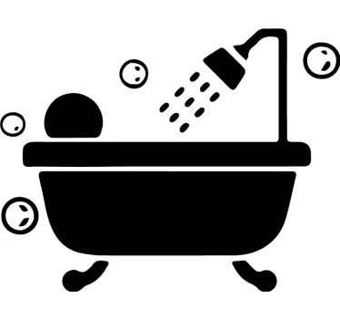 Sticker mode expérience douche baignoire - TenStickers