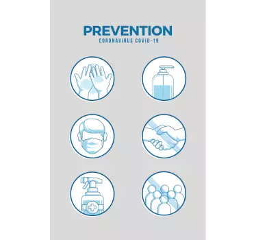 Sticker mode directives de sécurité hygiénique - TenStickers