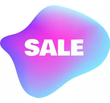 Sticker soldes avis de promotion vitrine - TenStickers