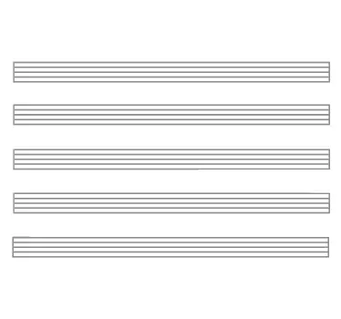 Sticker mural musique tableau blanc partition - TenStickers