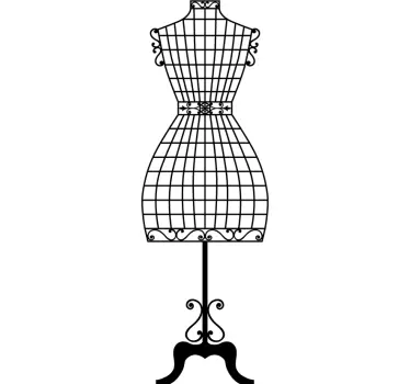 Sticker décoratif mannequin de couture - TenStickers