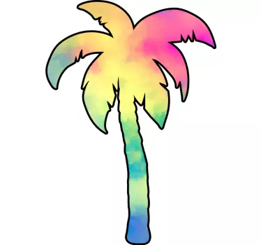 Sticker Mural Chambre Ado Paume multicolore - TenStickers