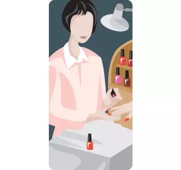 Sticker mode application de vernis à ongles - TenStickers