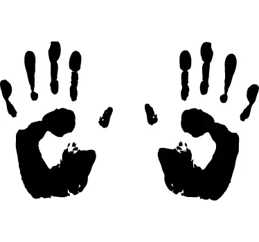 Sticker empreinte de mains - TenStickers