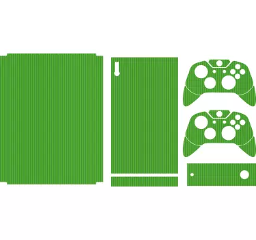 Sticker xbox peau verte console - TenStickers