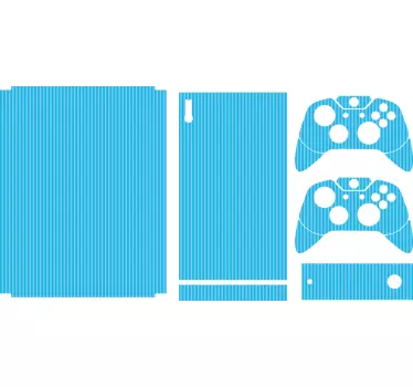 Sticker xbox enveloppé rayé azure - TenStickers