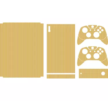 Sticker xbox couverture rayée dorée - TenStickers