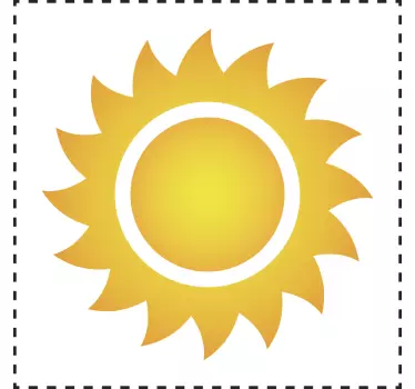 Sticker interrupteur soleil - TenStickers