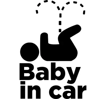 Autocollant bébé à bord sécurité véhicule enfant - TenStickers