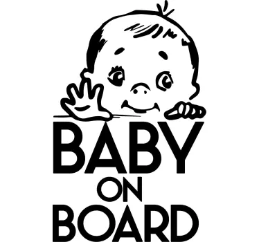 Autocollant Bébé à Bord Enfant souriant mignon - TenStickers