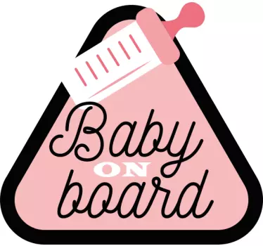 Autocollant bébé à bord rappel de sécurité bébé - TenStickers
