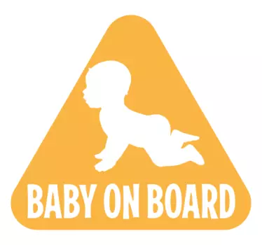 Autocollant bebe a bord panneau de sécurité pour bébé - TenStickers
