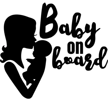 Autocollant bébé à bord lien maternel - TenStickers