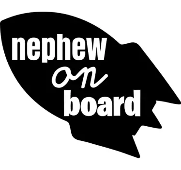 Autocollant bébé à bord rappel de sécurité neveu - TenStickers
