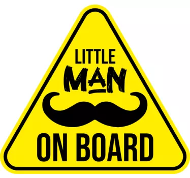 Autocollant bébé à bord petit bonhomme - TenStickers