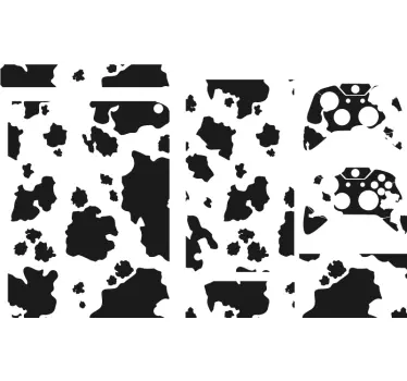 Sticker xbox housse de jeu motif vache - TenStickers