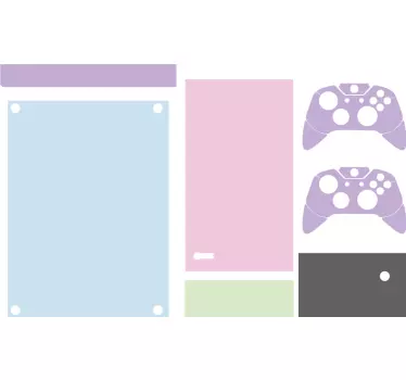 Sticker Xbox couleur rose unie - TenStickers