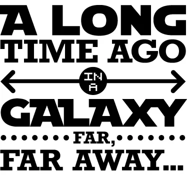 Sticker galaxy far away - TenStickers