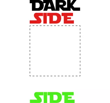 Sticker interrupteur côté obscur et côté lumineux - TenStickers