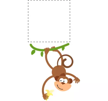 Sticker interrupteur conception de singe ludique - TenStickers