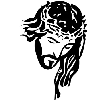 Autocollant mural portrait Christ - TenStickers