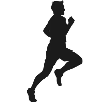 Sticker silhouette coureur - TenStickers