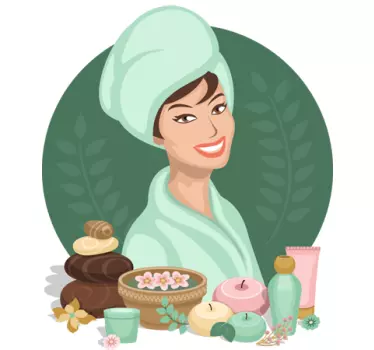 Sticker dessin spa - TenStickers