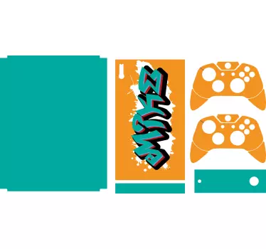 Sticker xbox enveloppe graffiti console - TenStickers