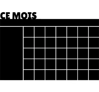 Sticker ardoise ce mois - TenStickers