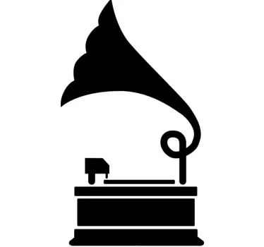 Sticker mac apple gramophone - TenStickers
