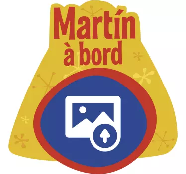 Sticker personnalisé bébé à bord - TenStickers