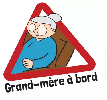Autocollant grand-mère à bord - TenStickers