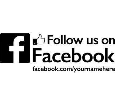 Sticker Facebook anglais - TenStickers