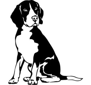 Sticker chien Beagle - TenStickers