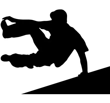 Sticker silhouette parkour - TenStickers