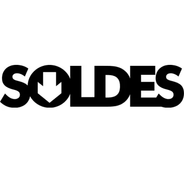 Sticker vitrine soldes logo flèche - TenStickers