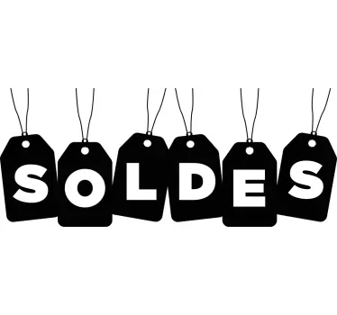 Autocollant Soldes étiquettes prix - TenStickers