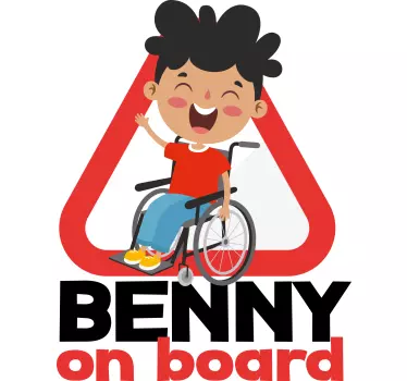 Autocollant Enfant handicapé à bord - TenStickers