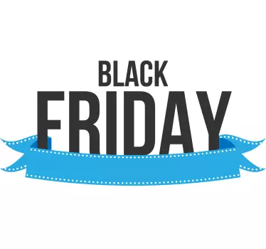 Sticker Black Friday ruban - TenStickers