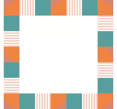 Sticker cadre miroir couleurs positives - TenStickers
