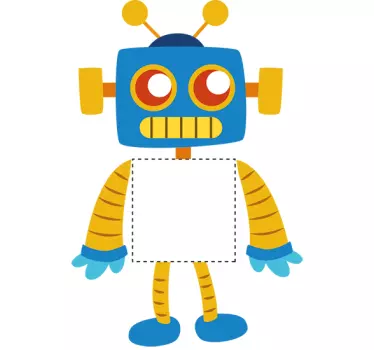 Sticker interrupteur robot rigolo - TenStickers