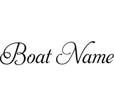 Autocollant marin nom de bateau élégant - TenStickers