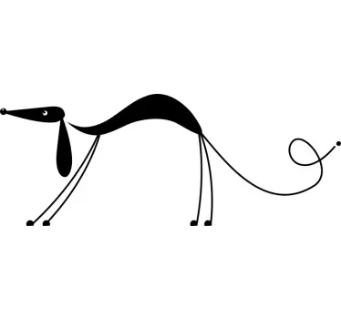 Adhésif décoratif chien saucisse - TenStickers