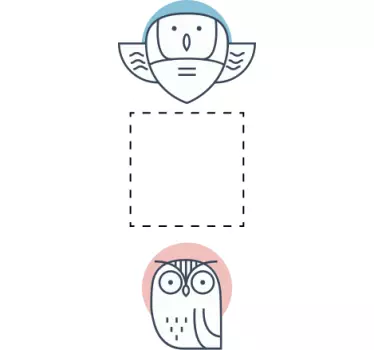 Sticker pour interrupteur oiseau et chouette - TenStickers
