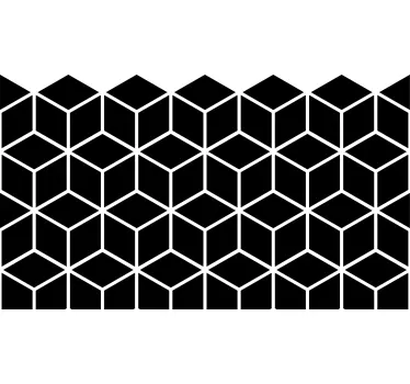 Sticker cubes géométriques pour bureau - TenStickers