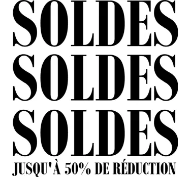Sticker pour vitrine ventes en magasin - TenStickers